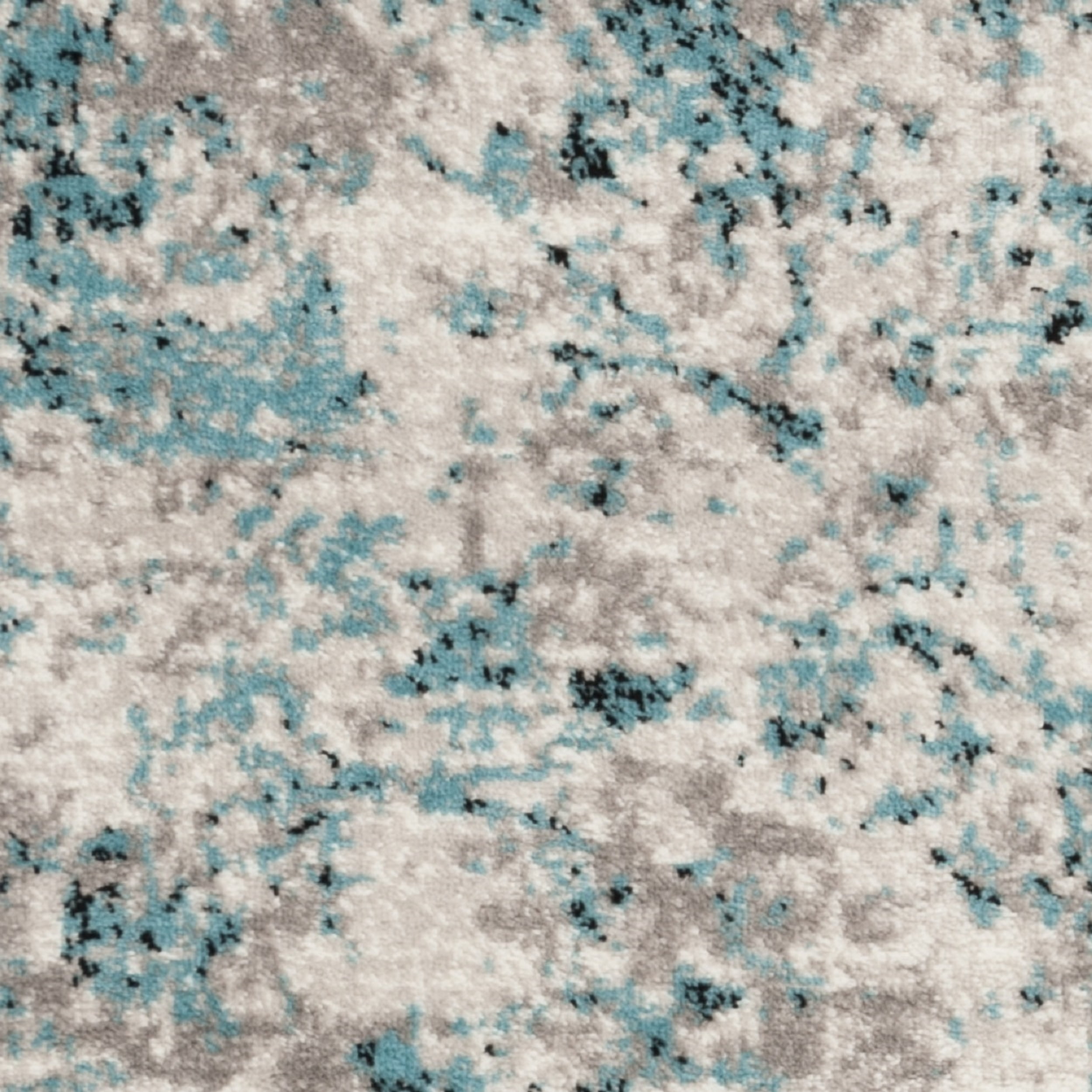 SAFAVIEH Skyler Joisse Abstract Runner Rug, Blue/Ivory, 2' x 8'