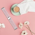 thumbnail image 5 of REQO Slim Watch Band Compatible with Apple Watch Strap, Resin&Stainless Steel Watchband Replacement Accessory Wristband Bracelet for iWatch Series 6,5,4,3,2,1 38mm 40mm 42mm 44mm (42/44mm), 5 of 7