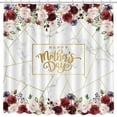 thumbnail image 2 of Happy Mother''s Day Shower Curtain Floral Shower Curtain for Bathroom Washable Durable Fabric Bathroom Shower Curtains 72x72 inch, 2 of 5