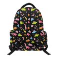 thumbnail image 2 of Chririnla Cute Pink Dinosaur Theme Daypack with Wear Resistant Padded Shoulder Straps Casual Daypack, Portable 17 Inch Kids Backpack for Back to School Elementary School Travel, 2 of 9