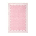 thumbnail image 4 of Nanan 2'x3' Scalloped Edge Area Rug, Machine Washable Low-Profile Woven Carpet, Non-Slip Soft Textured Rug for Living Room Bedroom Nursery Home Decor,Pink, 4 of 8