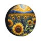 thumbnail image 1 of Balery Starry Sky Moon Sunflower Cubiertas para Neumáticos - Protector Resistente para Neumáticos de Camioneta, SUV, Remolque, Camper y RV-17 inch, 1 of 6