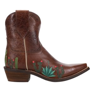Nocona Boots Womens Agave Embroidery Snip Toe Cowboy Ankle Boots