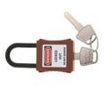 thumbnail image 4 of PL38-KD 38 mm PVC Curved Safety Lockout Lock Security Padlock Nylon Padlock Brown, 4 of 9