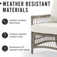 thumbnail image 4 of Thatcher Outdoor Wicker Armchair Creme/Driftwood, 4 of 12