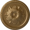 thumbnail image 1 of Ekena Millwork 18"OD x 1 3/8"P Richmond Ceiling Medallion (Fits Canopies up to 2 5/8"), Hand-Painted Pale Gold, 1 of 5