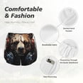 thumbnail image 4 of Balery Urban Bear With Headphones Pantalones cortos deportivos para mujer con forro y dos bolsillos, elásticos, para entrenamiento, gimnasio, yoga-Medium, 4 of 7