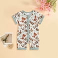 thumbnail image 2 of JUMEYU Baby Clothes Boy Summer Unisex Baby Soft Short Sleeve Romper Jumpsuits Sleep and Play 0 3 6 9 12 18 24 Months (AG,6-12 Months), 2 of 6