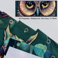 thumbnail image 3 of Owl Shower Curtain, Cloth Fabric Bathroom Decor Set with Hooks, 3 of 6