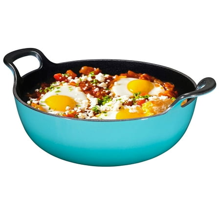 Bruntmor | Enameled Cast Iron Balti Dish With Wide Loop Handles 3 Quart