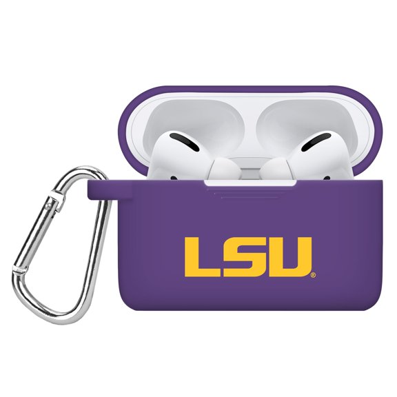 Louisiana State LSU Tigers Silicone Case Cover Compatible with Apple AirPods Pro 1 & 2 (Purple) by Affinity Bands