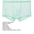 thumbnail image 7 of zeranth Men Underpants Breathable Solid Color Lint Free Friendly to Skin Elastic Waist Inside Wearing Polyester Quick Dry Mesh Men Boxers Underpants Gift for Adult, 7 of 7
