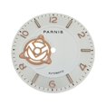thumbnail image 4 of Replacement 36.5MM Steel Rose Watch Dial With Green Luminous Replacement Repair Accessories For NH38 Movement, 4 of 9