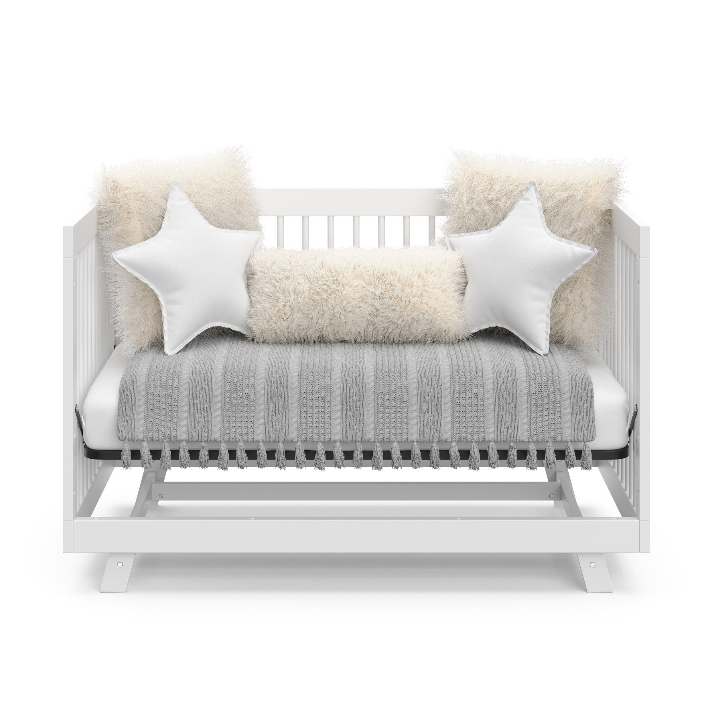 Storkcraft Beckham 3-in-1 Convertible Baby Crib, White