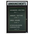 thumbnail image 3 of Aarco Products ADC3624HB 1-Door Enclosed Directory Cabinet with Header - Blue, 3 of 4
