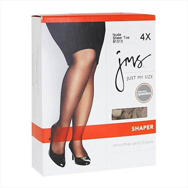 Just My Size Shaper pour Femme avec Jambe Soyeuse - 3X, Noir de Jais