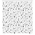 thumbnail image 3 of Ambesonne Tribal Shower Curtain, Aztec Geometric Design, 69"Wx84"L, Black and White, 3 of 3