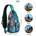 thumbnail image 5 of Crossbody Sling Backpack for Women Men Cephalopods in Ocean Shoulder Sling Crossbody Casual Chest Bag for Travel Sports Running Hiking, 5 of 6