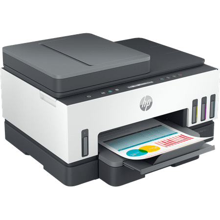 HP - Smart Tank 7301 Wireless All-In-One Supertank Inkjet Printer with up to 2 Years of Ink Included - White & Slate