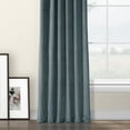 thumbnail image 5 of HPD Half Price Drapes London Blue Heritage Plush Velvet Room Darkening Curtains for Bedroom & Living Room Curtains (1 Panel), Window Curtains 96 inches long, Rod Pocket Curtains & Drapes, 50W X 96L, 5 of 6
