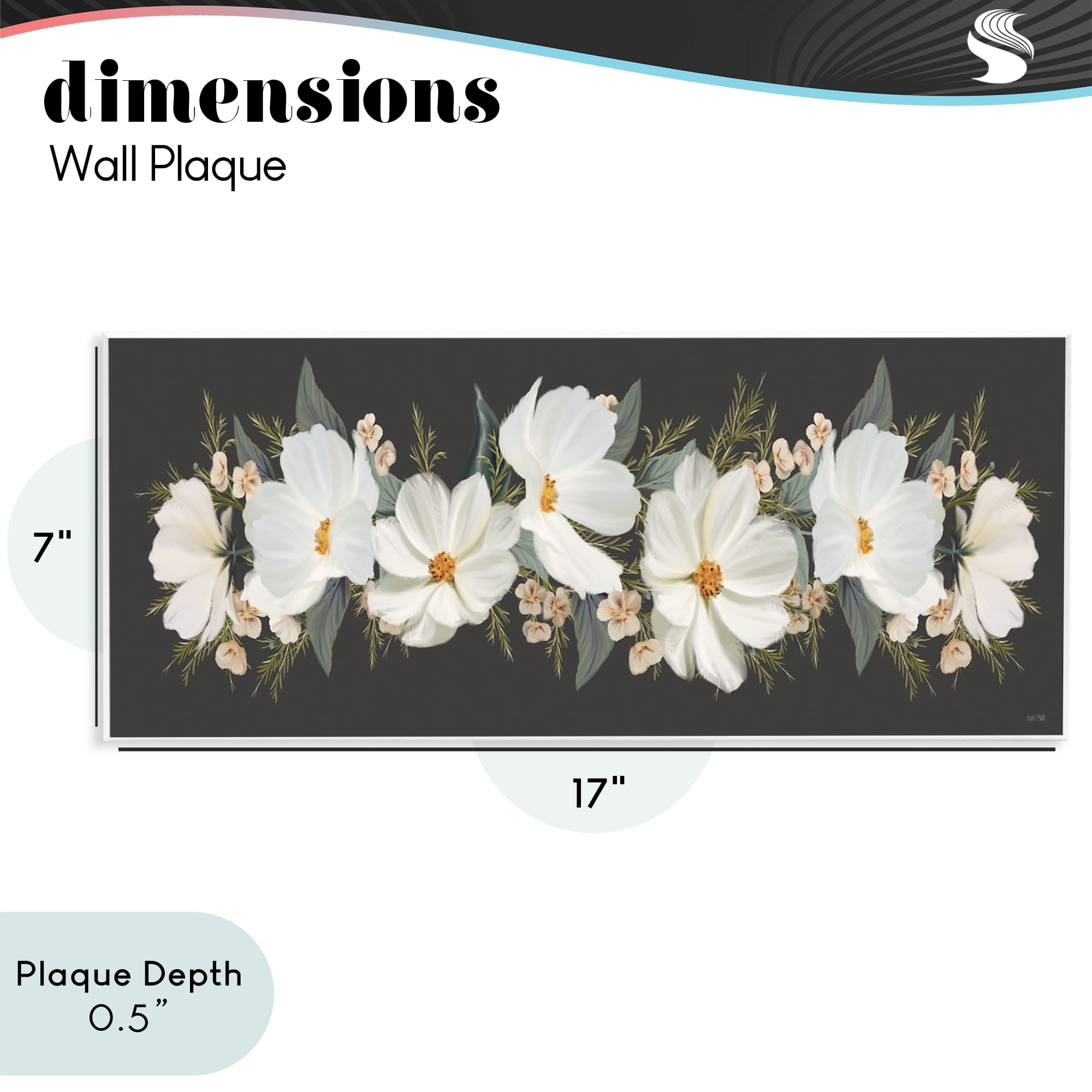 Stupell Industries Line Of Lace Cosmos Wall Plaque Art, design by House Fenway