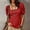 Red, variant on CYMMPU Women's Square Neck Blouse with Cute Puff Sleeves, Short Sleeve Solid Color Top, Elegant Fashion Casual Wear for Summer Occasions Red L