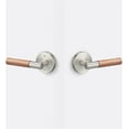 thumbnail image 2 of Sure-Loc AP101-RD FBL GRIP-WN Aspra Round Passage Door Lever Set - Flat Black / Walnut, 2 of 7