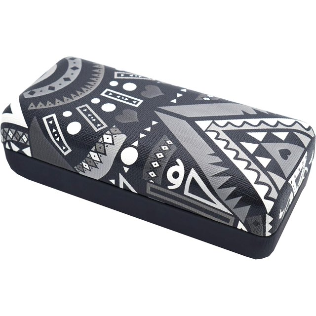 Funda protectora dura o semidura para anteojos y gafas de sol con paño de limpieza de microfibra. Elige tu talla A (leopardo rosa de tamaño mediano, 6.25 x 3.25 x 1.85 pulgadas).