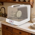 thumbnail image 6 of Portable Dishwasher, Countertop Dishwasher with See-Through Window, 1.59 Gal Water Tank, 360° Rotating Spray, 110V Home Kitchen, 6 of 11