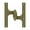 Antique Brass, variant on Deltana 6'' H x 5'' W Surface mount Single Door Hinge