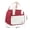 Red, variant on PRIYAL Insulated Lunch Bags for Women, Cute Quilted Lunch Box, Lightweight Puffy Padded Waterproof Lunch Tote, Reusable Lunch Cooler for Work Picnic Travel