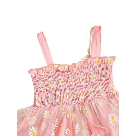 

Boho All Over Print Straps Cami Sleeveless Baby Pink Baby Dresses (Baby s)