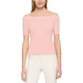 thumbnail image 1 of Tommy Hilfiger Womens Ribbed Knit Sweater, Pink, X-Large, 1 of 1