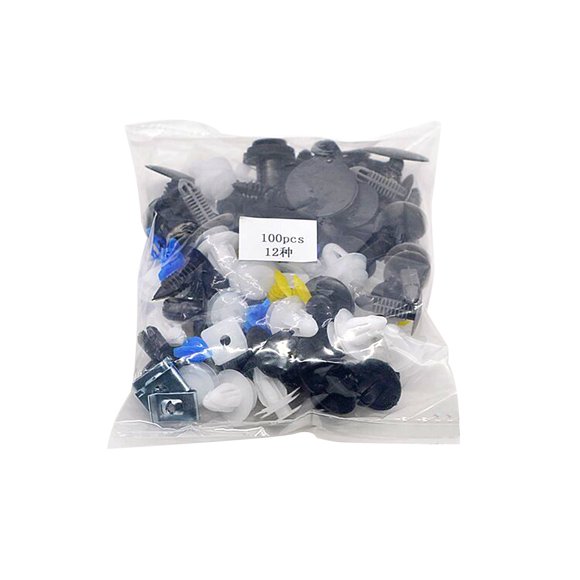 100Pcs Universal Car Fastener Clips Auto Rivet Clip Panel Liner Car Accessories