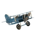 thumbnail image 4 of Modèle d'Avion Rétro en Métal Accessoires Vintage Biplan Décor pour Maison & Café, 4 of 7