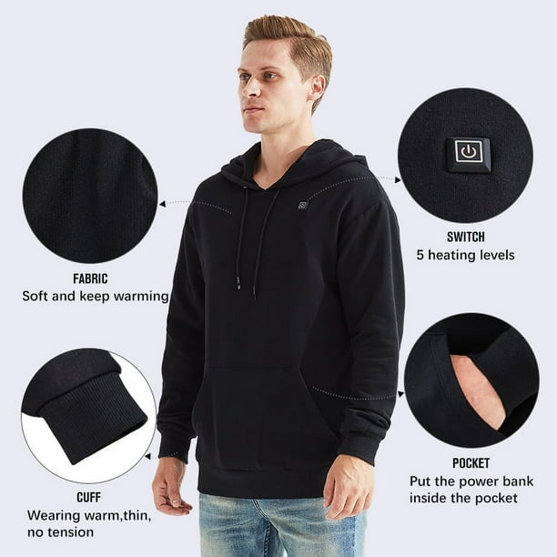 Heated hoodies near me best sale
