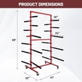 Floor Mobile Bumper Storage Rack, Double Sided Bumper Storage Dolly ...
