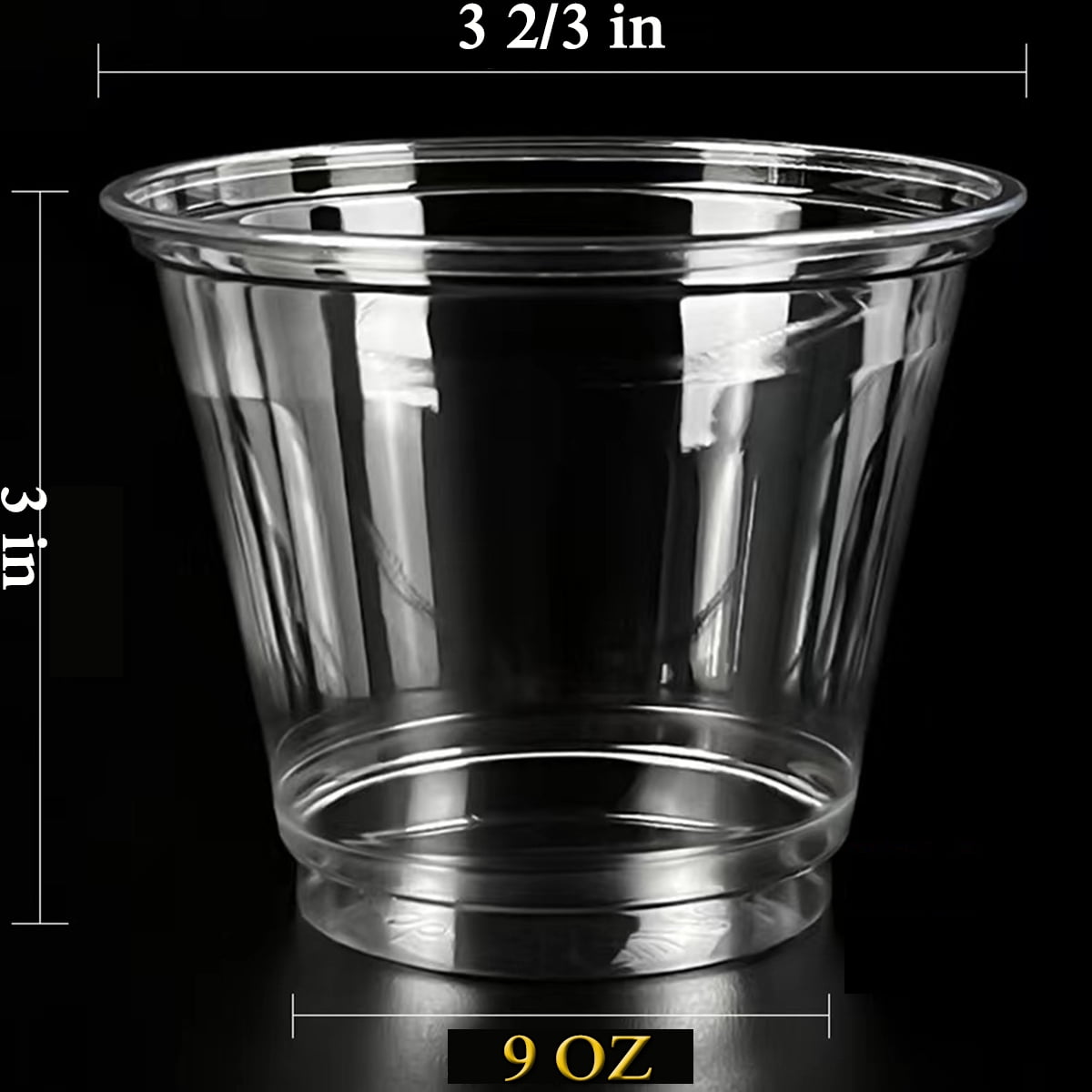 9 oz. Clear Disposable Plastic Cups Classic Clear Disposable Plastic Wine Cups Party Drinking
