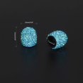 thumbnail image 4 of Valve Stem Caps, 4 Pack Handmade Crystal Rhinestone Universal Car Tire Valve Caps Chrome,Attractive Dustproof Bling Car Accessories(Blue), 4 of 7
