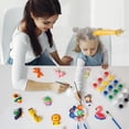 thumbnail image 3 of Plaster Figurines To Paint 8Pcs Paintable Toy Kit For Craft Making Activity Plaster Toys For Kids Party Supplies For Children's, 3 of 4