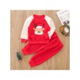thumbnail image 2 of Diconna Children's Christmas Set 2-piece Set Plush Winter Warm Cartoon Elk Print Set, 2 of 9