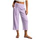 thumbnail image 2 of Neewe Pull On Capri Pants for Women Fashion Plain with Pockets Elastic Drawstring Waist Daily Outfits, 2 of 7