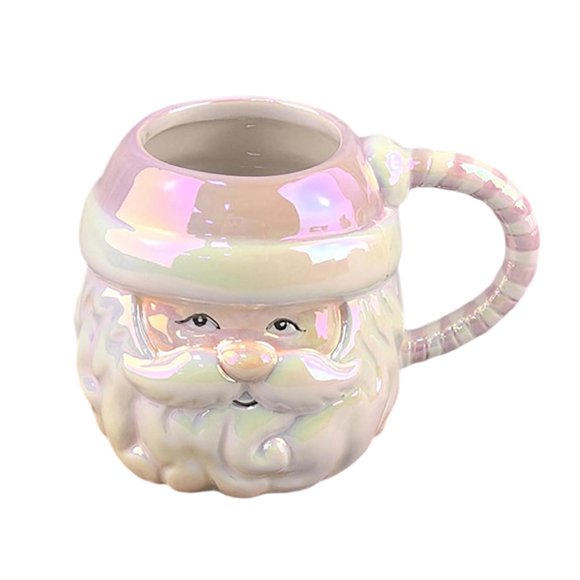 TIELUTT Ceramic Mug with 3D Embossed Snowman Design Festive Holiday Milk Water Cup for Home Use Ideal Kitchen Cups Set Outdoor Cups Set Breakaway Glass Cup Drinking Glasses Ceramic G Full Cups