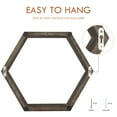 thumbnail image 3 of NEX Rustic 3" x 15" Dark Brown Floating Shelf Set of 3, 3 of 7