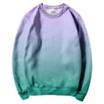 thumbnail image 7 of MVRLSH Essentials Hoodies for Women Christmas Graphic Crewneck Oversized Long Sleeve Autumn Winter Pullover Spring Fall Layering Daily Outfit Match Sweatshirt Purple - XXXL, 7 of 7