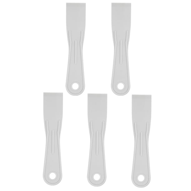 Uxcell 5 piezas de raspador de masilla 1.6" de ancho 1.7mm cuchillo de masilla de plástico flexible delgado gris
