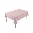 thumbnail image 2 of Pink Striped Tablecloth Rectangle Table Cloth 60x120, Waterproof Tablecloth Outdoor Table Cloth, Modern Simple Farmhouse Beige Vintage Washable Table Cover for Kitchen Dinning Party, 2 of 8
