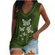 thumbnail image 1 of Moda mujer damas cuello en V suelta Tops Casual camiseta sin mangas blusa chaleco Pompotops  lopia998406, 1 of 5
