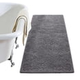 thumbnail image 1 of Alfombra de baño LOCHAS Luxury Shaggy de 60 x 120 cm, color gris, 1 of 6