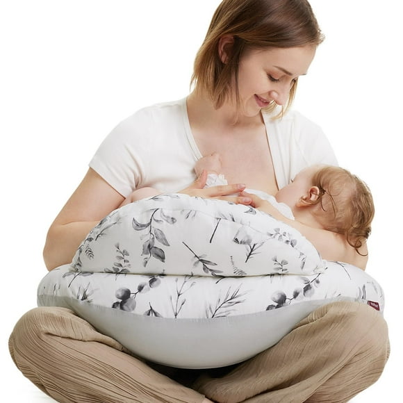 Momcozy Oreiller d'Allaitement Taille Standard Original, Oreillers d'Allaitement Ergonomiques, Sangle de Taille Réglable